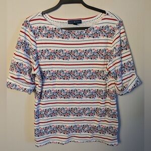 Ladybug striped shirt/ blouse